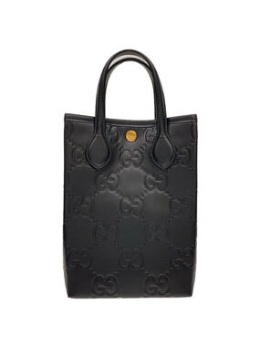 Gucci GG Super Bag Strap Leather Black